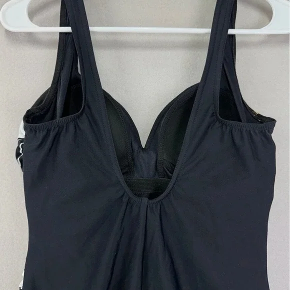 Miraclesuit‎ One Piece Swimsuit Womens 12 Black Sweetheart Neckline Shapewear - Picture 4 of 12